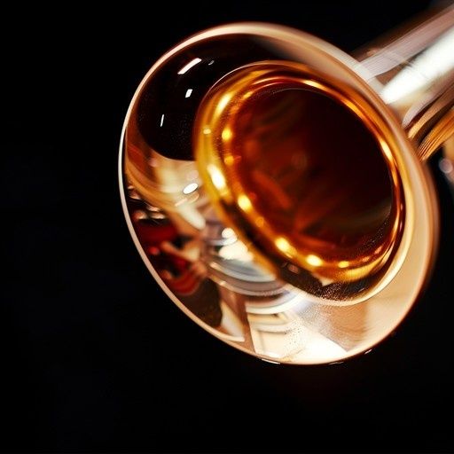 Close-up van de glanzende, goudkleurige klankbeker van een sousafoon